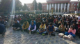 В Кыргызстане митингуют студенты из Индии