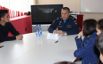  Российские летчики рассказали киргизским студентам о работе военной базы в Канте.