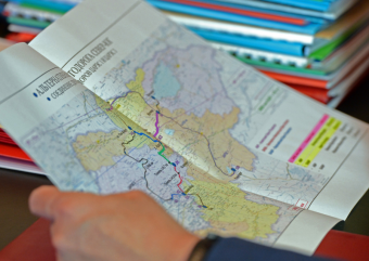 Карта — Финансирование строительства альтернативной дороги Север—Юг в Кыргызстане