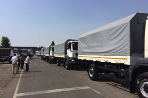 Центком США передал грузовики пограничникам Узбекистана