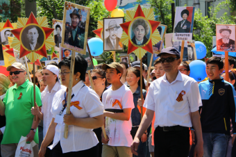«Бессмертный полк» прошагал по Центральной Азии