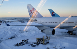 Север Китая засыпало снегом