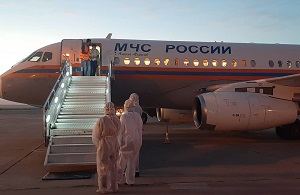 Коронавирус в Киргизии: В Бишкек прилетела вторая группа российских врачей