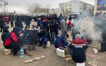 Мирные протестующие начали драки с полицией (видео)