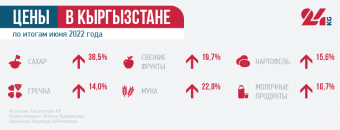 За полгода в Кыргызстане цены выросли почти на все продукты